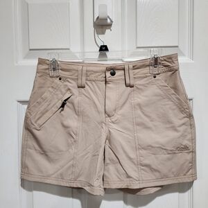 Willit Women’s Snap Front Size 4 Tan Nylon Quick Dry Hiking Outdoor Shorts